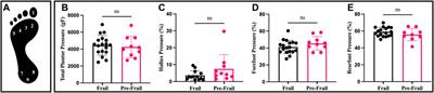 Physical ability, cervical function, and walking plantar pressure in frail and pre-frail older adults: An attentional focus approach